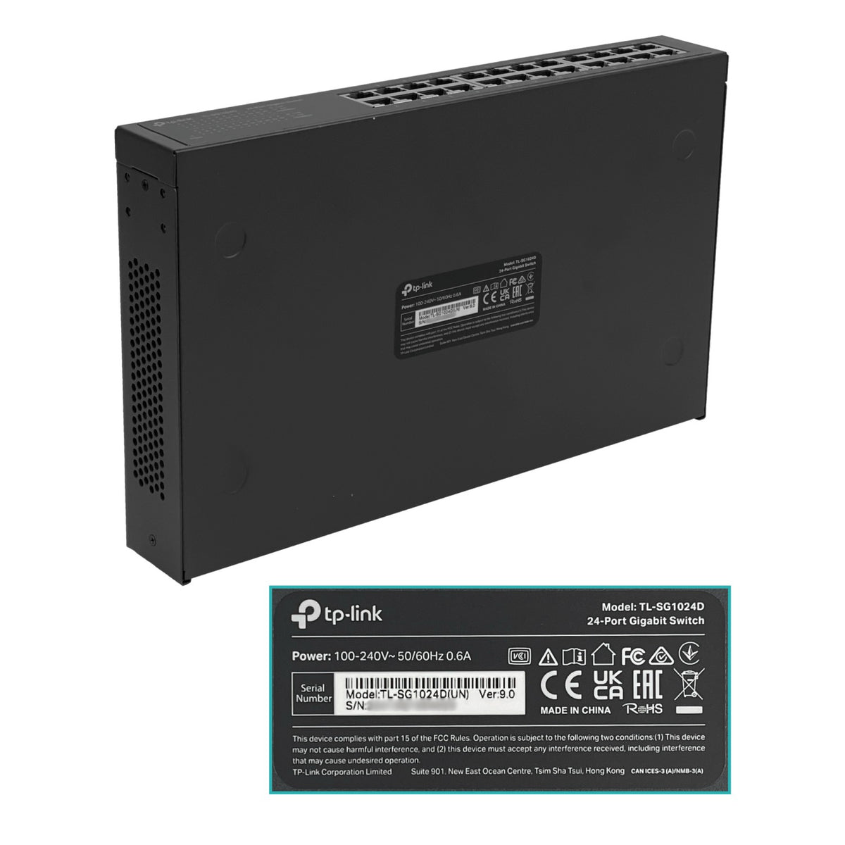 TL-SG1024D TP-LINK 24-1000 Conmutador Gigabit Compacto no-Gestionable para Bastidor