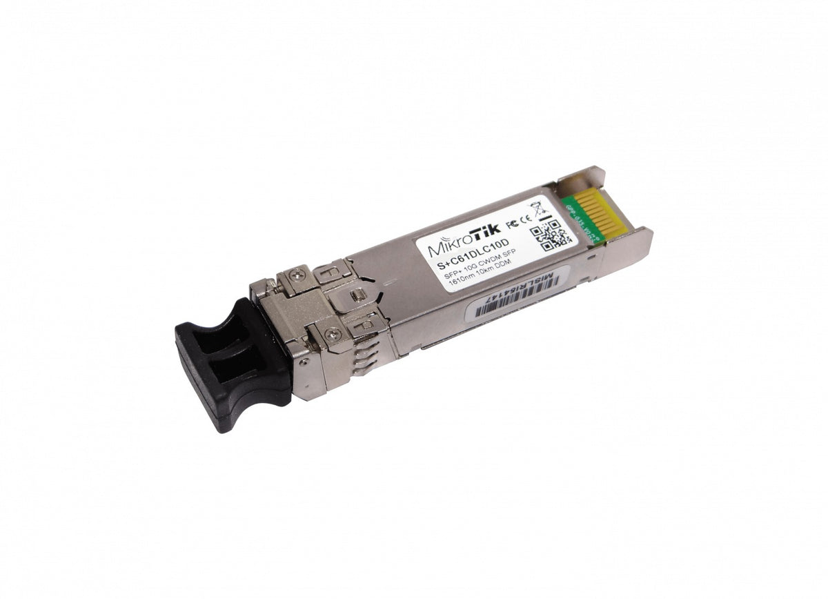 S+C61DLC10D MIKROTIK Transceptor SFP+ 1610nm 10G monomodo 10km 2-LC con DDM para CWDM-MUX8A pieza individual