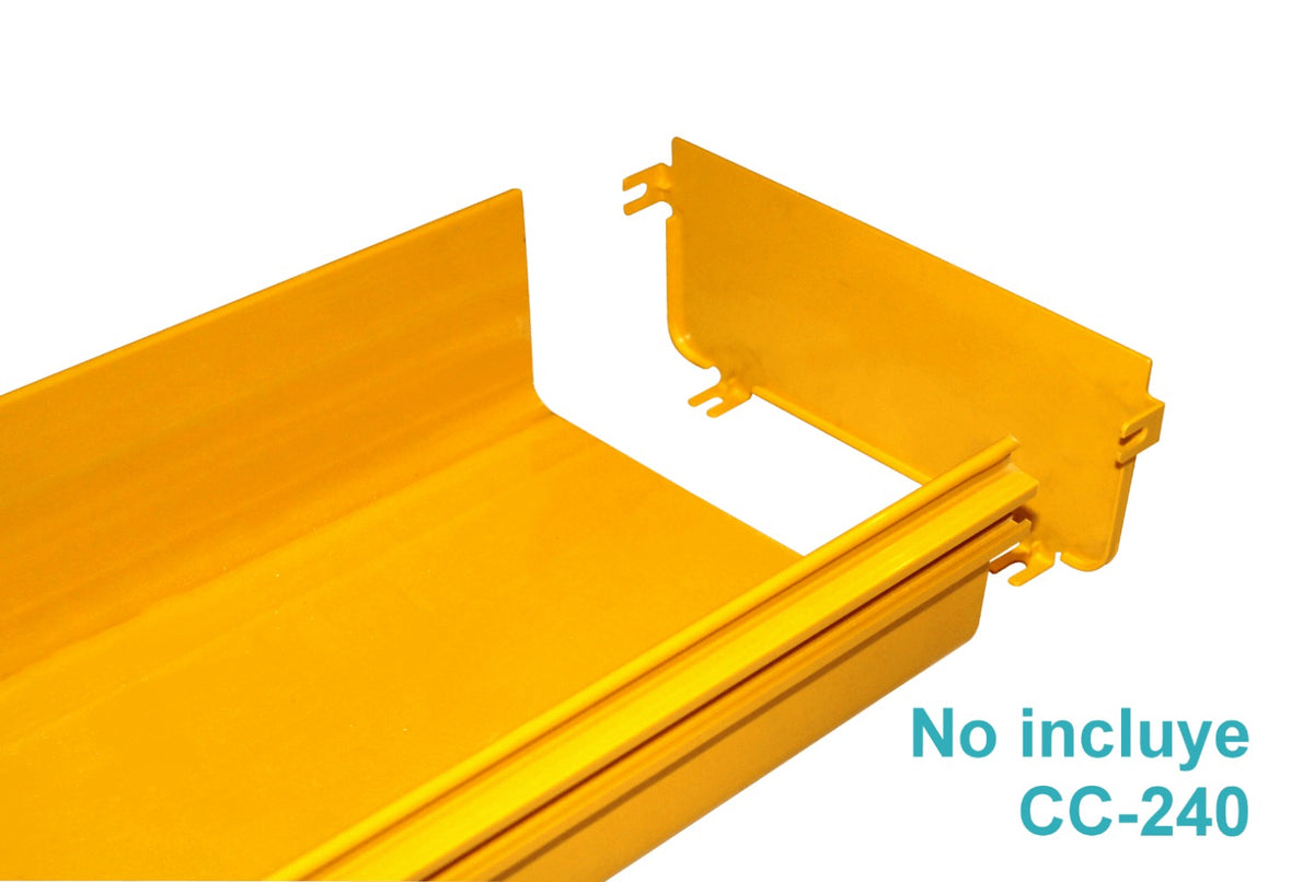 CCA-240-TF 240x100mm Cubierta Terminal Amarilla PC+ABS LSZH Hembra requiere/CC-240