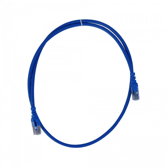 C6AA-10 LINKMADE Cable de red Cat6a U/FTP multifilar de 1 metro, color azul, conector moldeado, cubierta LSZH