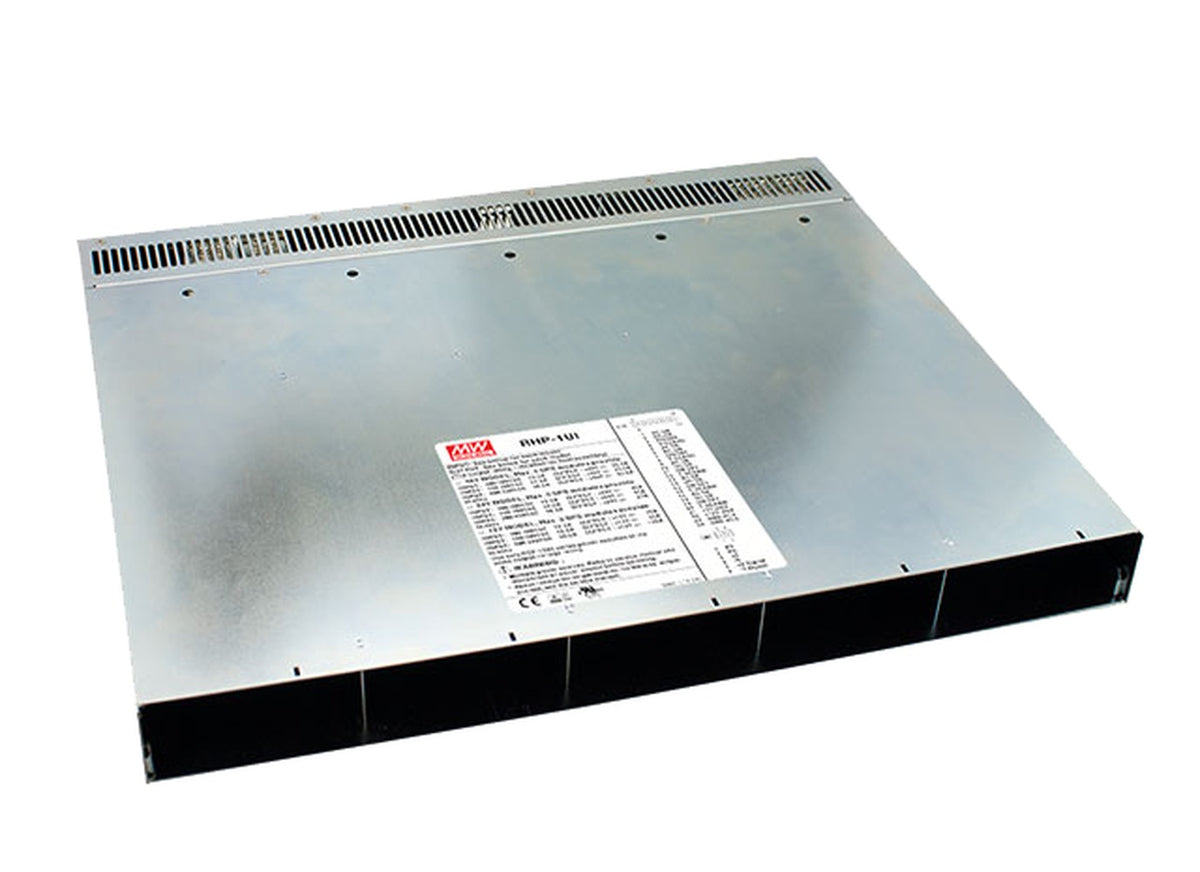 Rack 19 pulgadas para fuentes 5 slots 1600W RHP-1U - Entrada bloque terminal