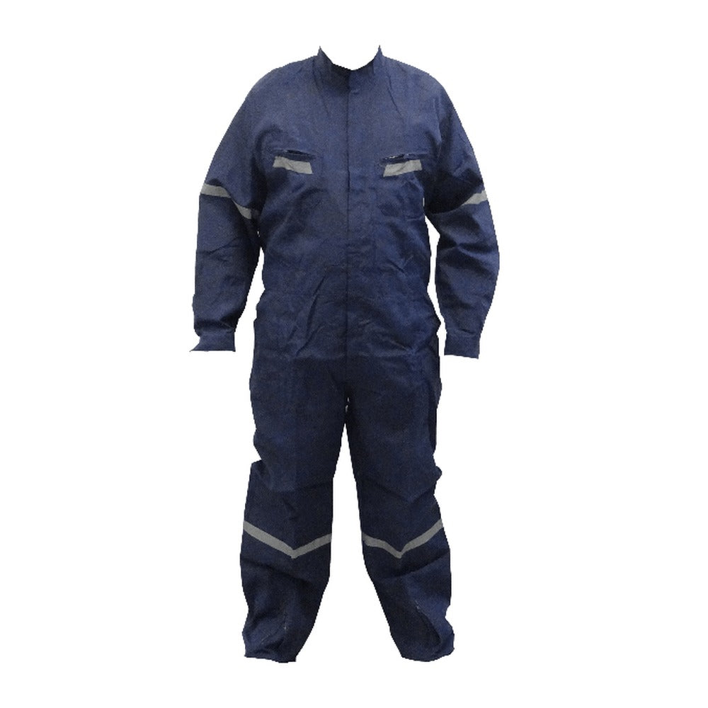 OVEROL-XXLA Overol Talla XXL Azul Altura 180cm 50/52 en Popelina de Poliéster con Bandas Reflectantes