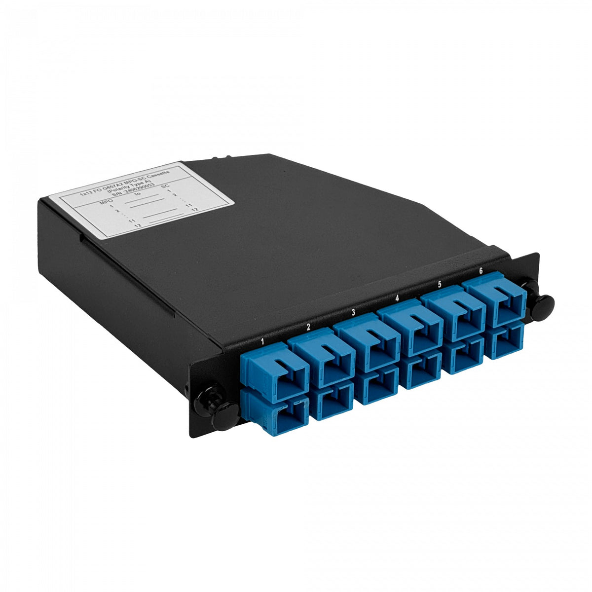 CASCSM SM 12-SC 1-MPO/Cassette para/1U-3P 130mm Fibra Pre-Conectorizada