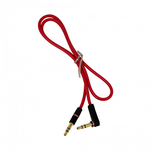 AUDIO-05L 3,5mm-MM Ángulo 90-Grados Conector Macho-Macho Longitud 0,5mt Cable Sonoro Toma Phone-1/8 50cm