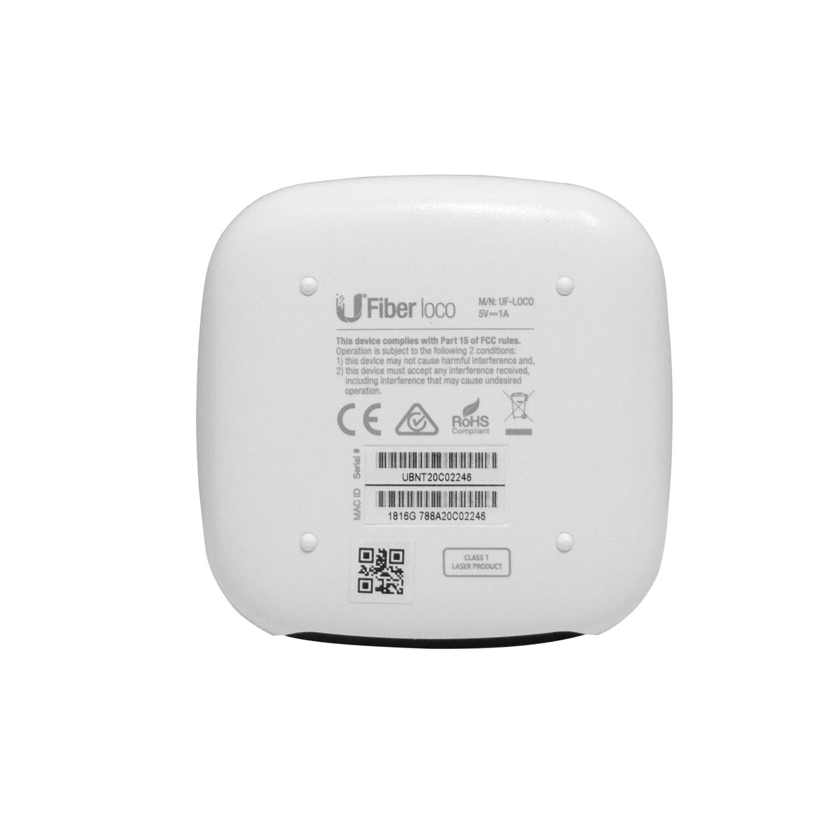 UF-LOCO. UI incluye-Fuente GPON ONU 1-1000-PoE24 1-SC/APC SM B+ sin-Pantalla UF-LOCO-20-EU UBIQUITI