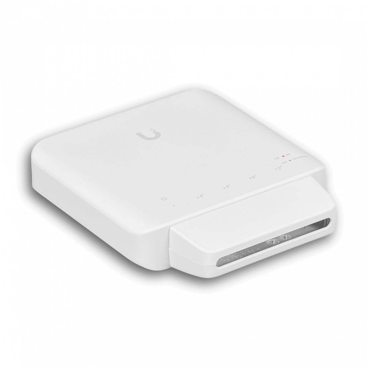 USW-FLEX. Conmutador UI de 1 unidad, 5 puertos 1000 Mbps PoE (requiere 1 entrada), máximo 46 W totales, para exterior, requiere af/bt+ USW-FLEX-EU UBIQUITI