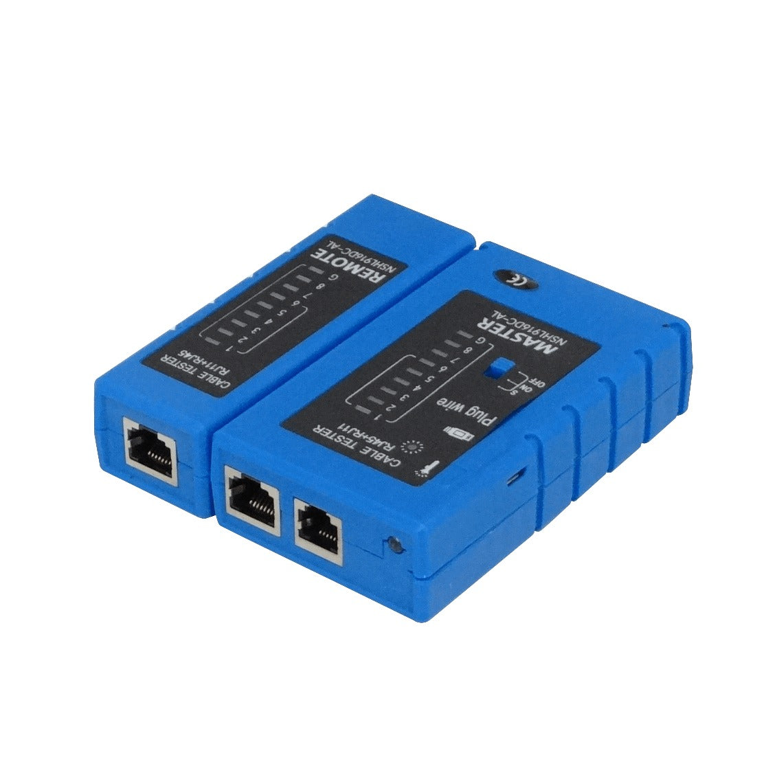 CABLE-TESTER COMPROBADOR de Red/Telefonía RJ45 RJ12 RJ11, necesita batería-9V, NSHL916DC-AL