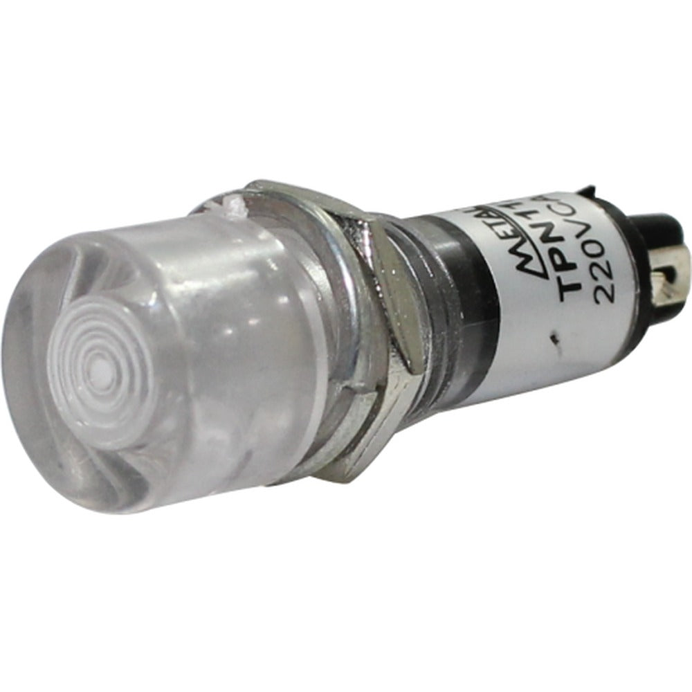 Indicador luz piloto 11mm plástico serie TPN-11 - Blanco - 110VAC