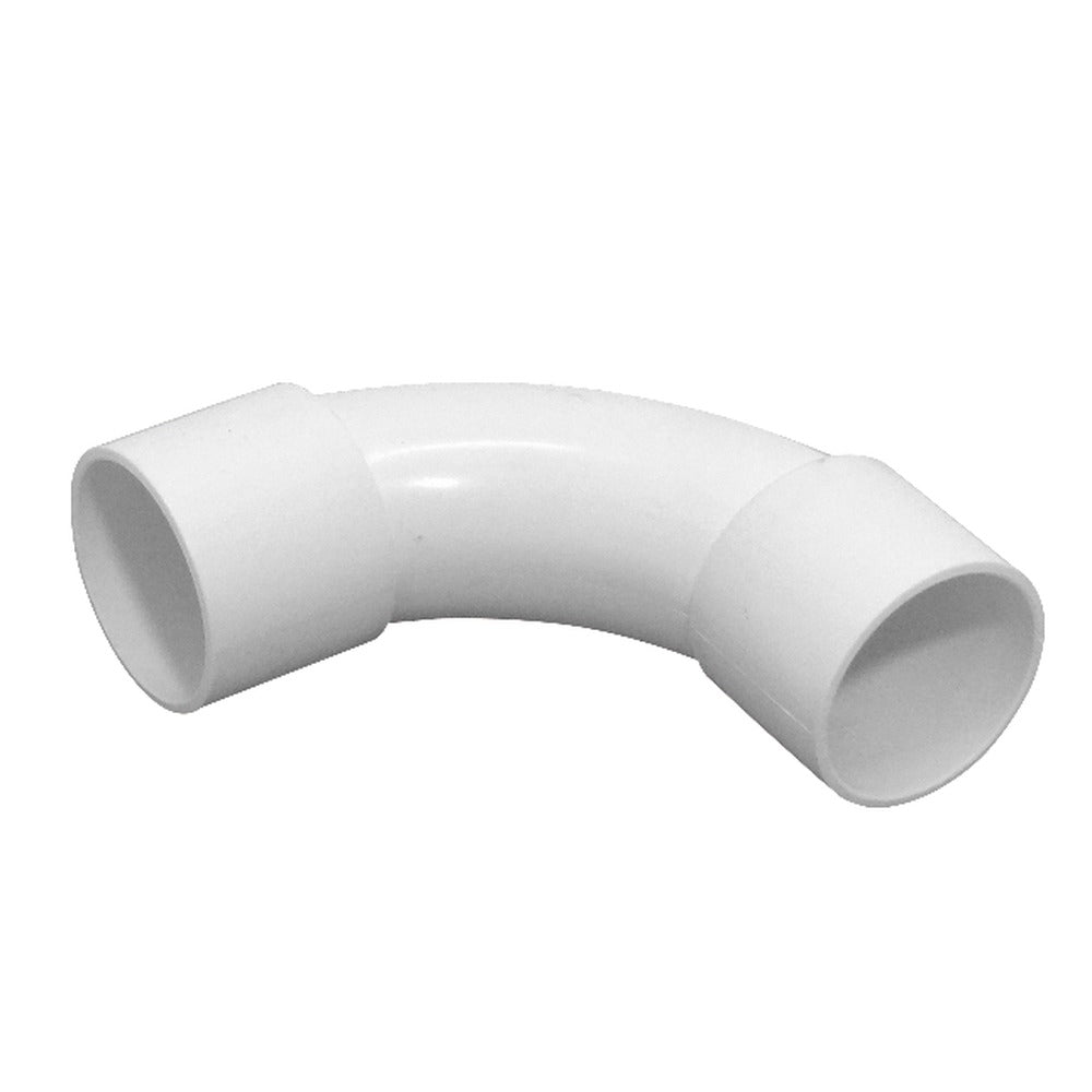 PVC40-C LINKCHIP Codo curvo blanco de 40 mm para tubería de PVC