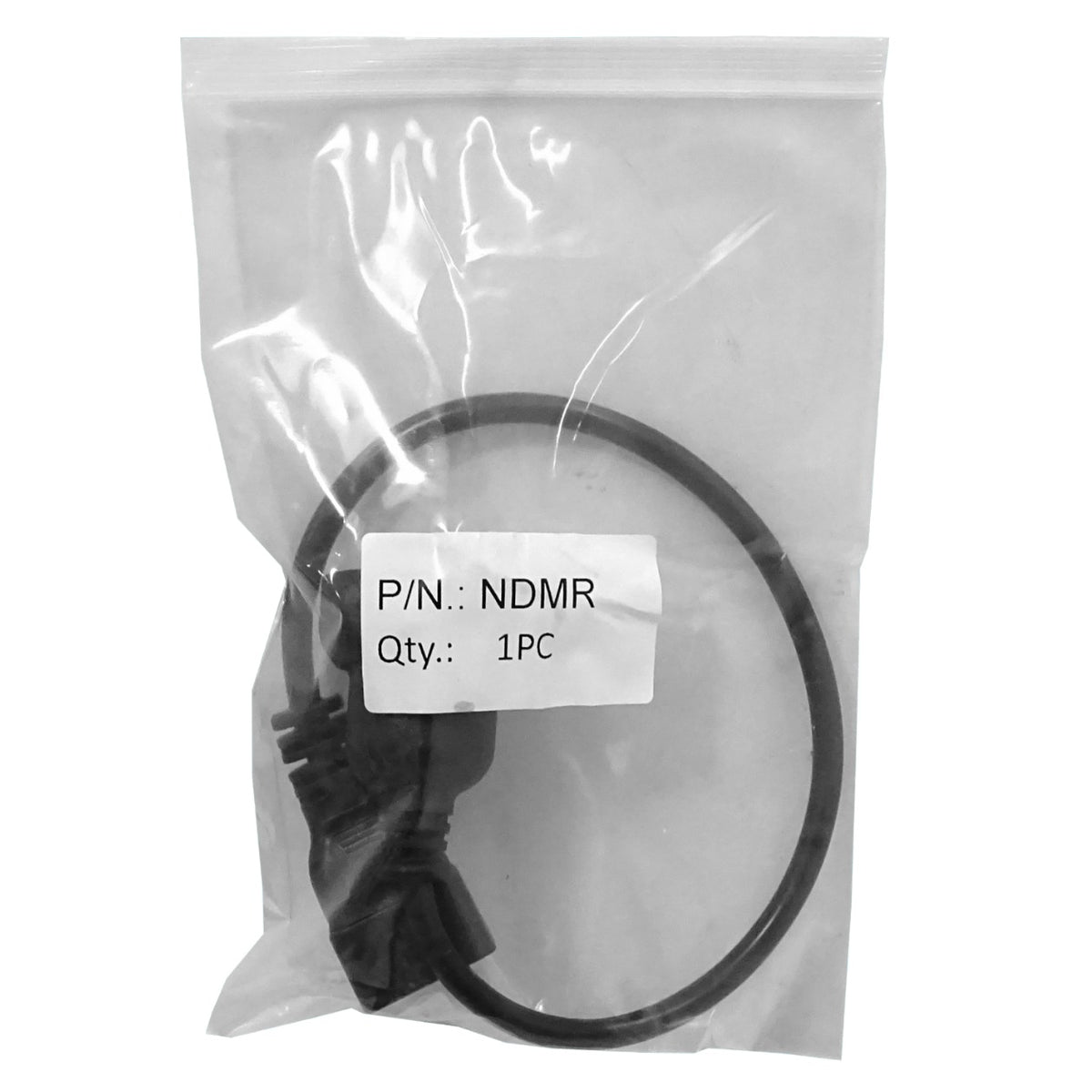 NDMR C20-Macho I-Hembra Cable Alimentación Negro 0,5mt Tipo-I=Argentina/Australia