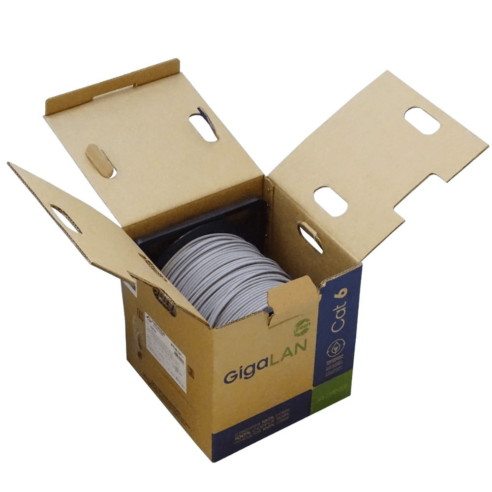 CB6F-UGH FURUKAWA Libre de Halógenos Gris Categoría 6 UTP Gigalan 305 metros Conductor Sólido Bobina Cable 23400198