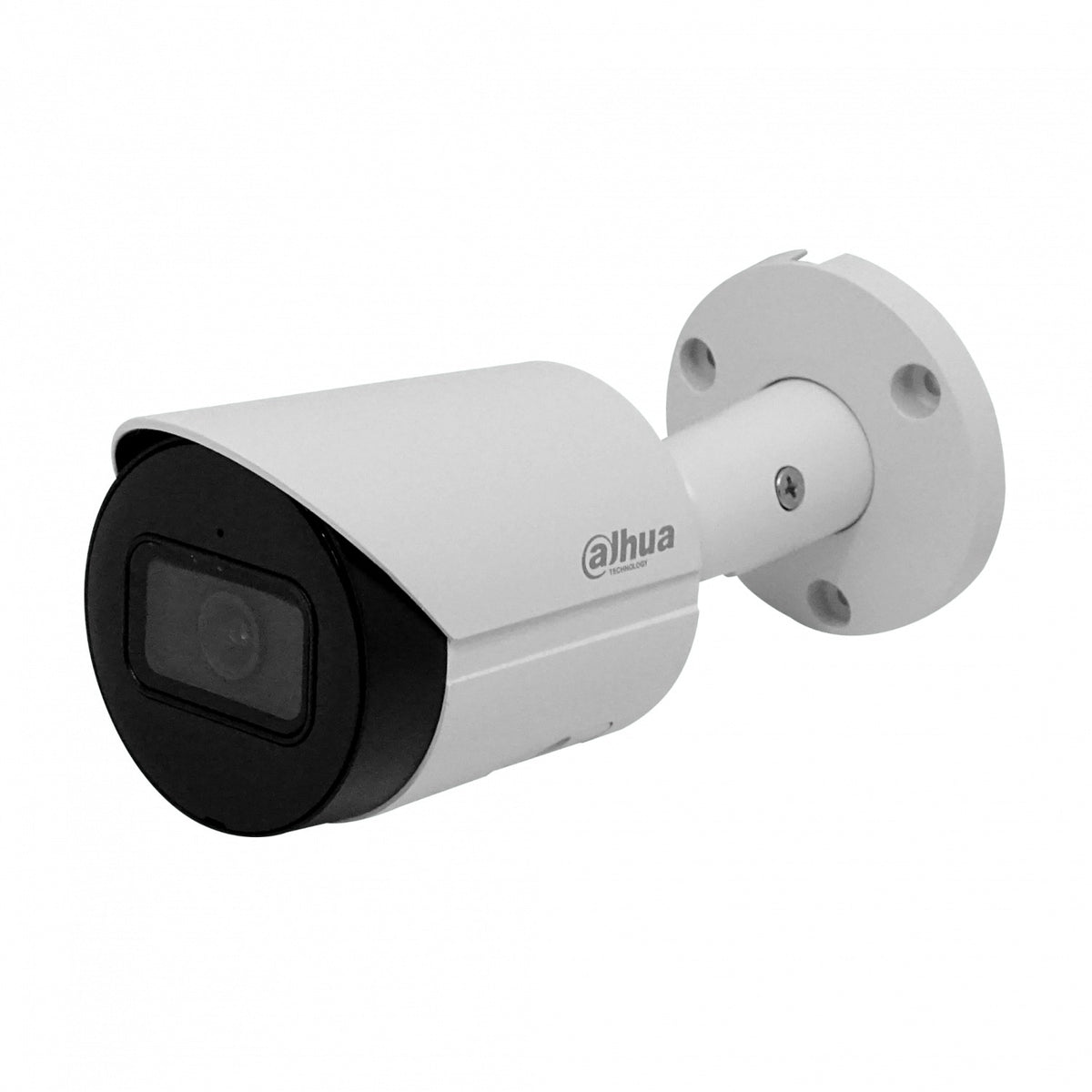 CAMI-BALA4 DAHUA Cámara IP tipo bala de la serie WizSense, resolución 4 megapíxeles, lente fijo de 2,8 mm, protección IP67, alimentación PoE, alcance infrarrojo de 30 metros, modelo HFW2441S.