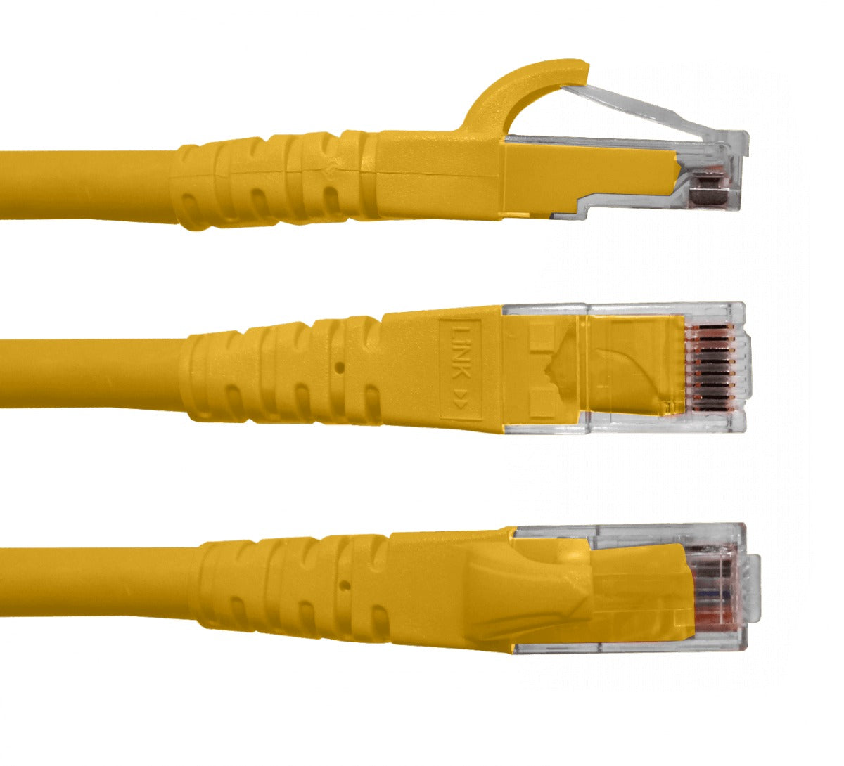 CP6M-20L LINKMADE 2 metros CAT6 AMARILLO LSZH CABLE PATCH MOLDEADO MULTIFILAR