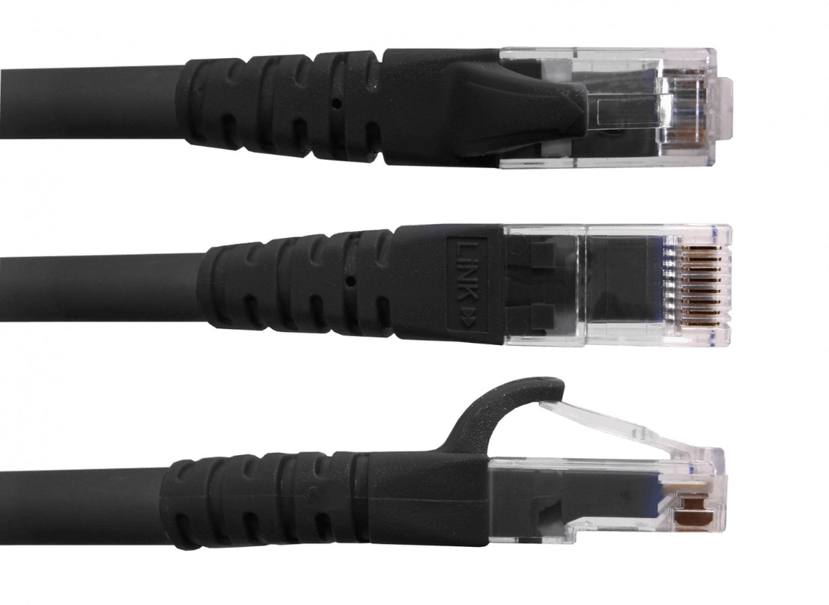 CP6N-150L LINKMADE 15 metros Cable de Parcheo Cat6 U/UTP Multiconductor Negro LSZH Moldeado