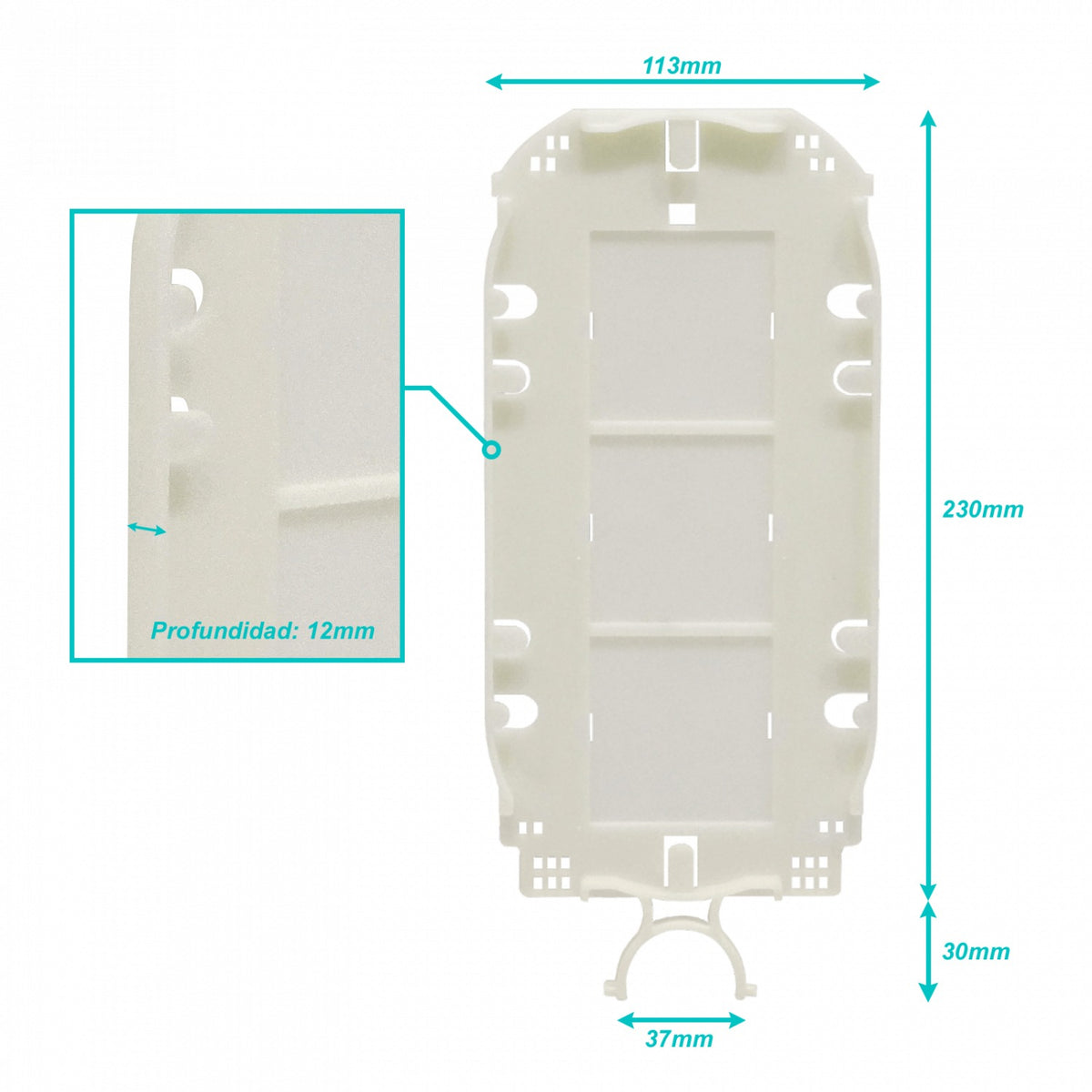 MUFA-36T Bandeja para MUFA-36 Cúpula Vertical necesita/YH-BASE admite 36-empalmes/manguito