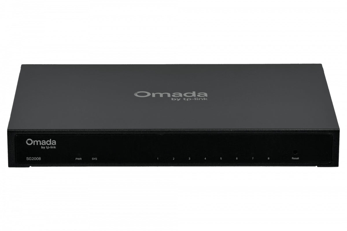 TL-SG2008 TP-LINK Switch Inteligente Metálico de 8 Puertos-1000 Fuente-externa-12V no-Rack T1500G-8T