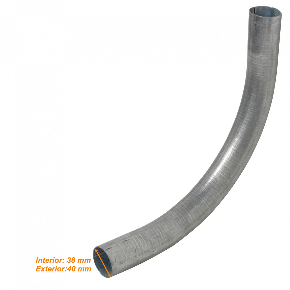 EMT40-C Curva de 40mm para Tubería Metálica Rígida Conduit con Recubrimiento de Zinc