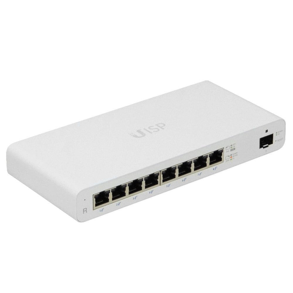 UISP-R. Enrutador UI MicroPop 8-1000-PoE24V 110W-total 1-SFP BT incluye-27V/120W UISP-R-EU UBIQUITI