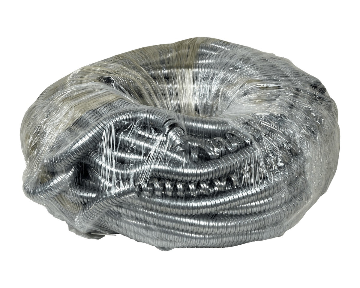 FLEXE25-LIQ DAÑADO Únicamente-Metálico 25mm Bobina-40mt Tubería Flexible Diámetros