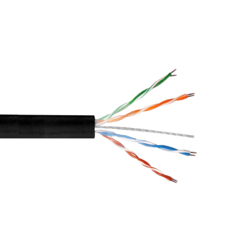 CBX6T-UN3 TRIMERX AWG23 CAT6 Intemperie Negro Alambre Unifilar 305metros Cobre