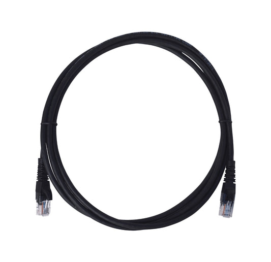 CP6N-20L LINKMADE 2 METROS CAT6 NEGRO LSZH CABLE DE PARCHE MOLDEADO MULTIHILO