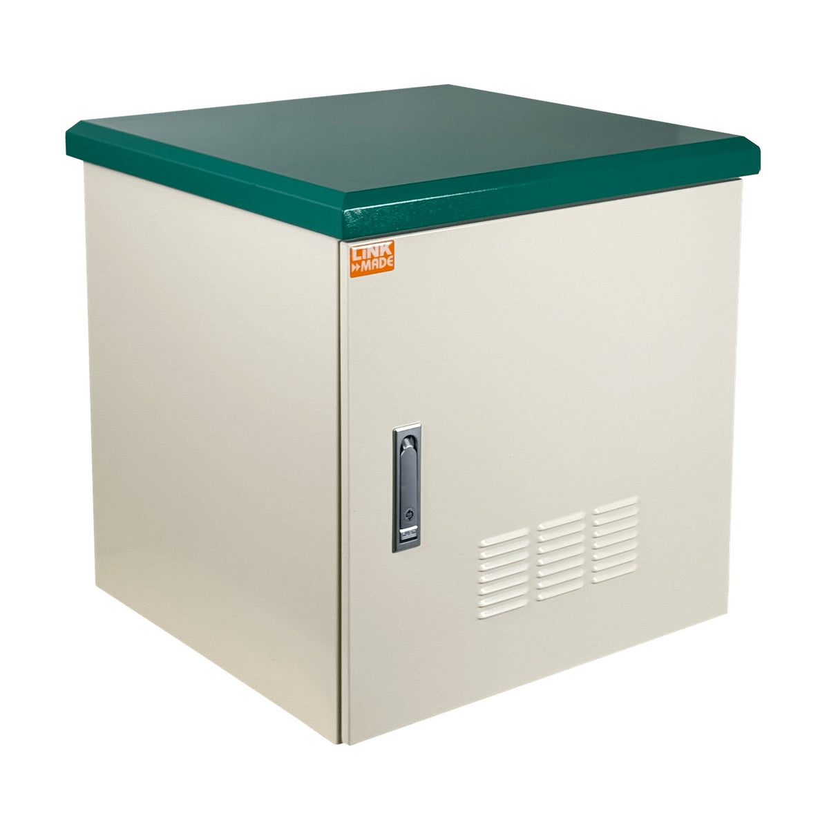 RK10-6LE LINKMADE Gabinete Rack 10U 614x600mm Exterior Muro/Poste IP65 con Bandejas, Ventilación y PDU