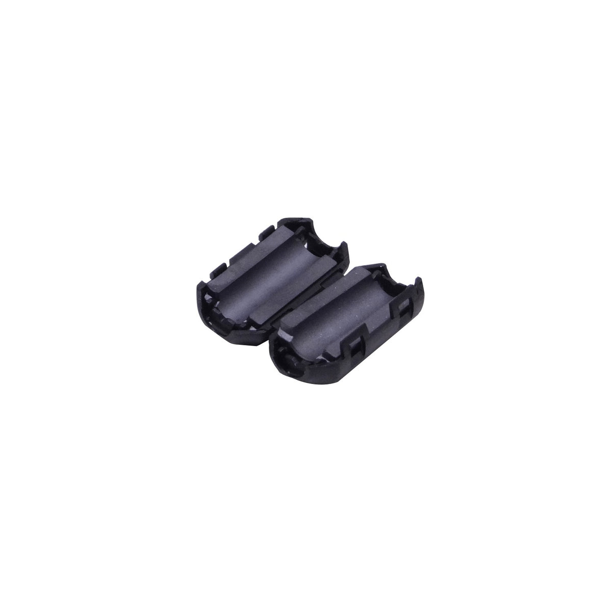 EMI-730N Núcleo de ferrita de níquel-zinc, dimensiones 15mm de diámetro por 30mm de largo, para conductores de hasta 7mm, color negro.