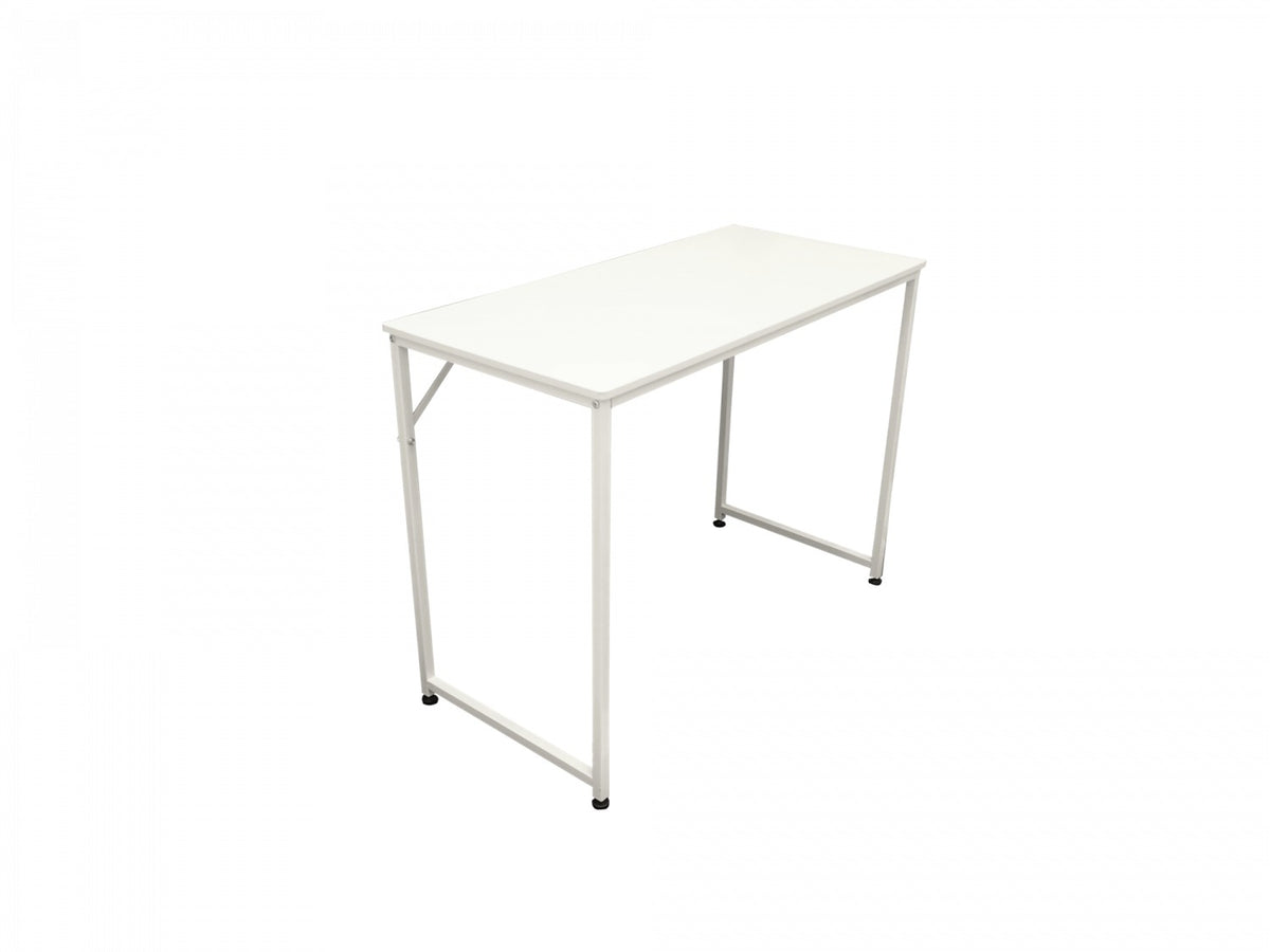 MESA-E Escritorio Plegable 100x48x75cm Superficie Aglomerado MDF 12mm Estructura Metálica con Patas de Acero