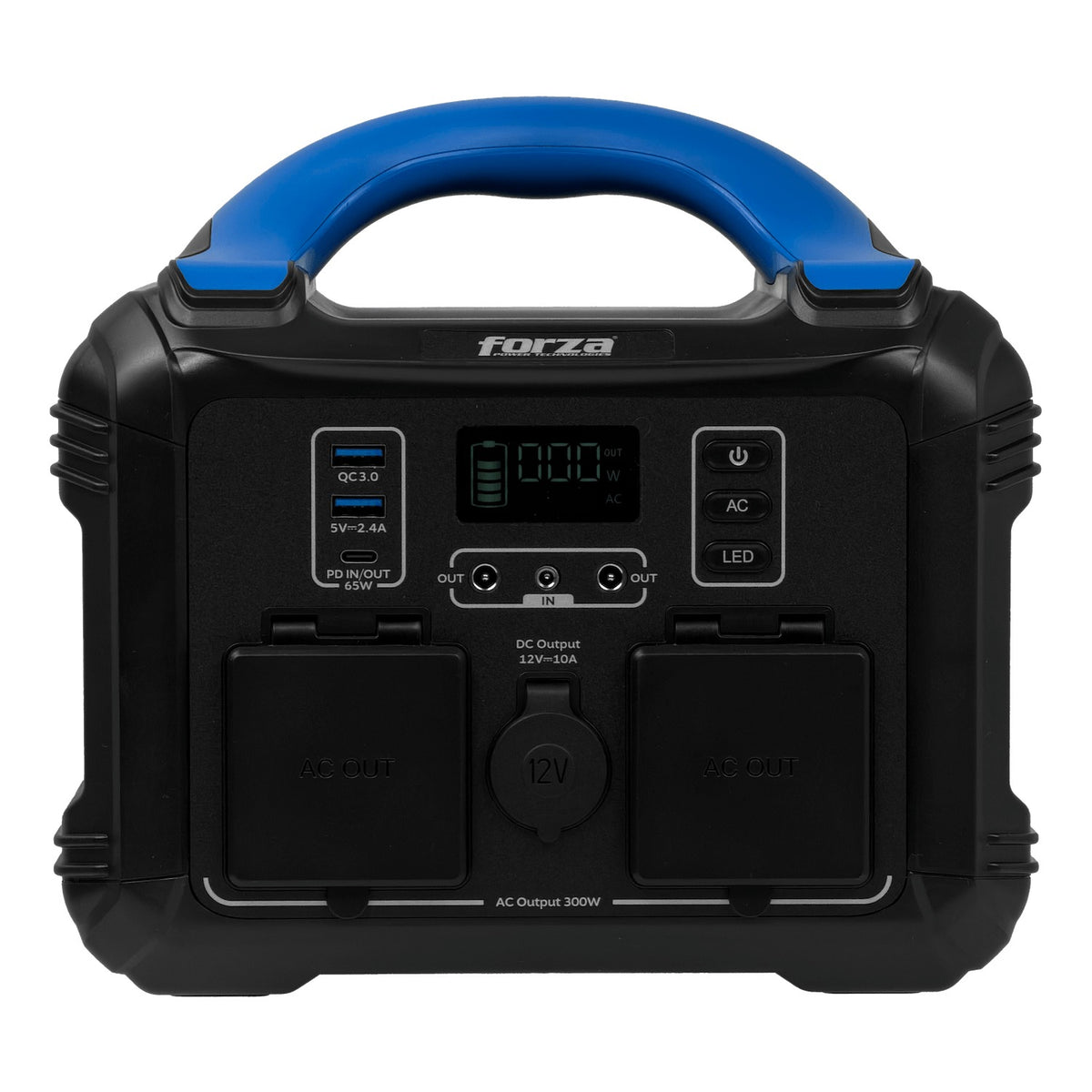 FPP-236WH. FORZA 300W Acumulador Litio-LMFP 236Wh Portátil convertidor OndaPura MPPT