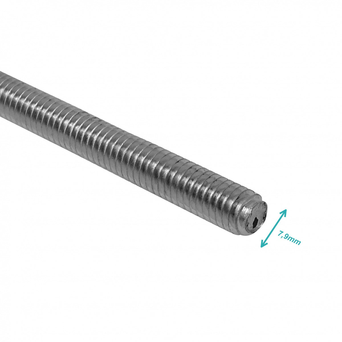 ZP51 Varilla roscada de zinc tipo sinfín de 5/16 pulgadas (7,94mm) por 1 metro de largo, espárrago de 100cm