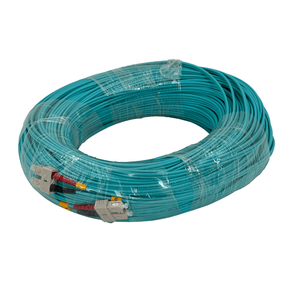 JF3CC100 Cable de Fibra Óptica Dúplex Multimodo OM3 SC-SC 100 metros 50/125µm LSZH 3.0mm