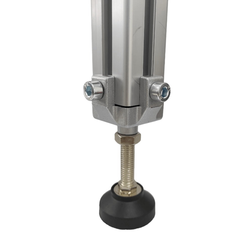 Soporte y pie regulable perfil ranurado en T de 30X30 mm (lote de 4 unidades)