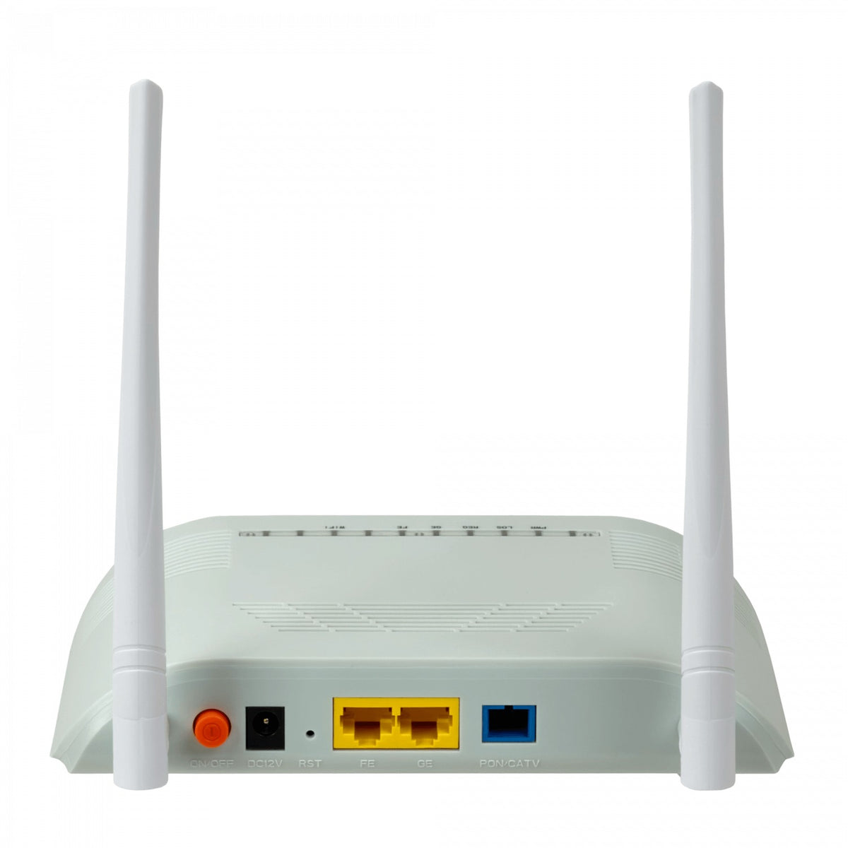 WK-3802W WOLCK ONU XPON inalámbrica N300 2.4GHz 1 puerto Gigabit 1 puerto Fast Ethernet 1 PON SC/PC monomodo incluye adaptador 12V