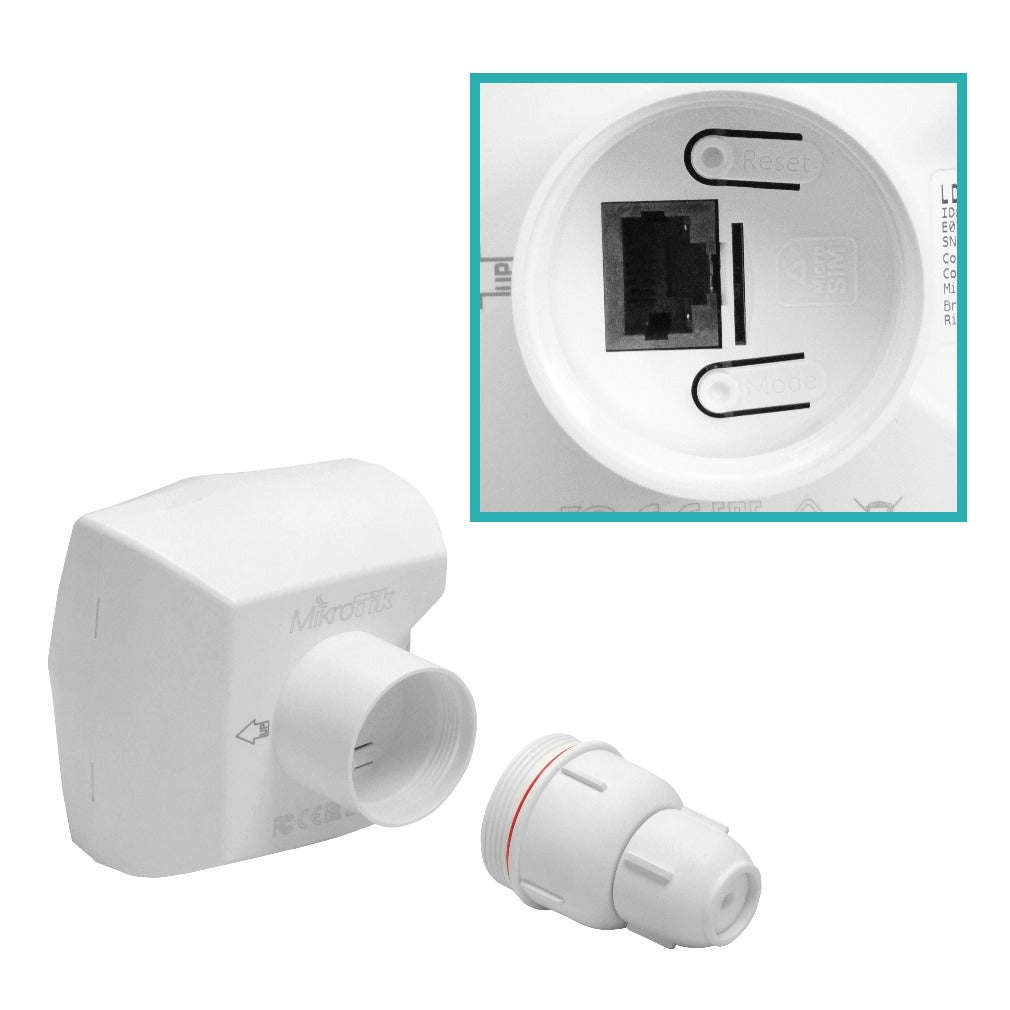 LDF-LTE6-KIT MIKROTIK CAT6 8dBi 300/50Mbps LTE 1 Tarjeta SIM 66º Capa 3 1 Puerto 100 Incluye 24V