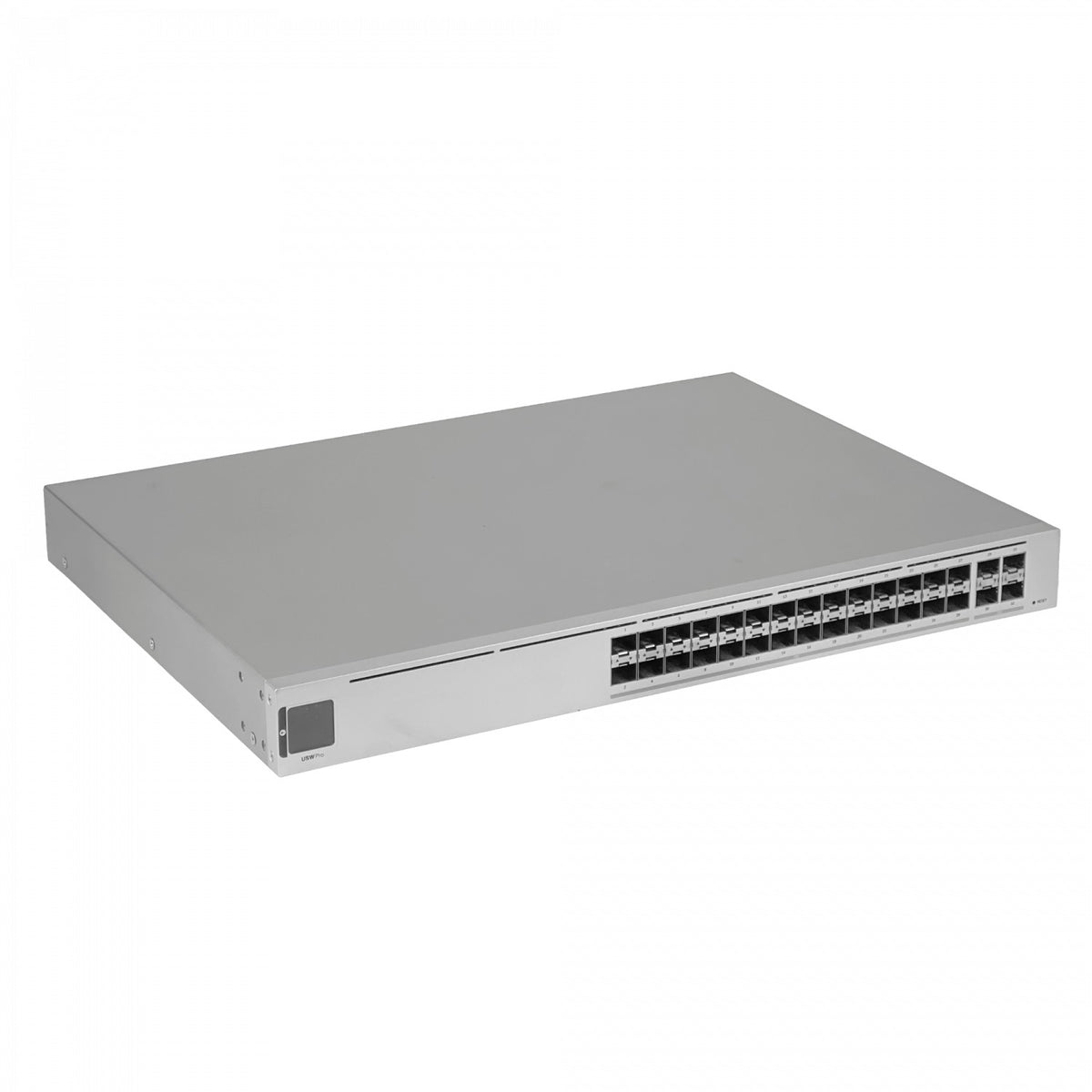 USW-PRO-AGGREG-LIQ Switch de agregación UBIQUITI de segunda mano UniFi con 4 puertos SFP28 y 28 puertos SFP+ de 10G para montaje en rack con administración de capa 3 y alimentación de 100 a 240 V