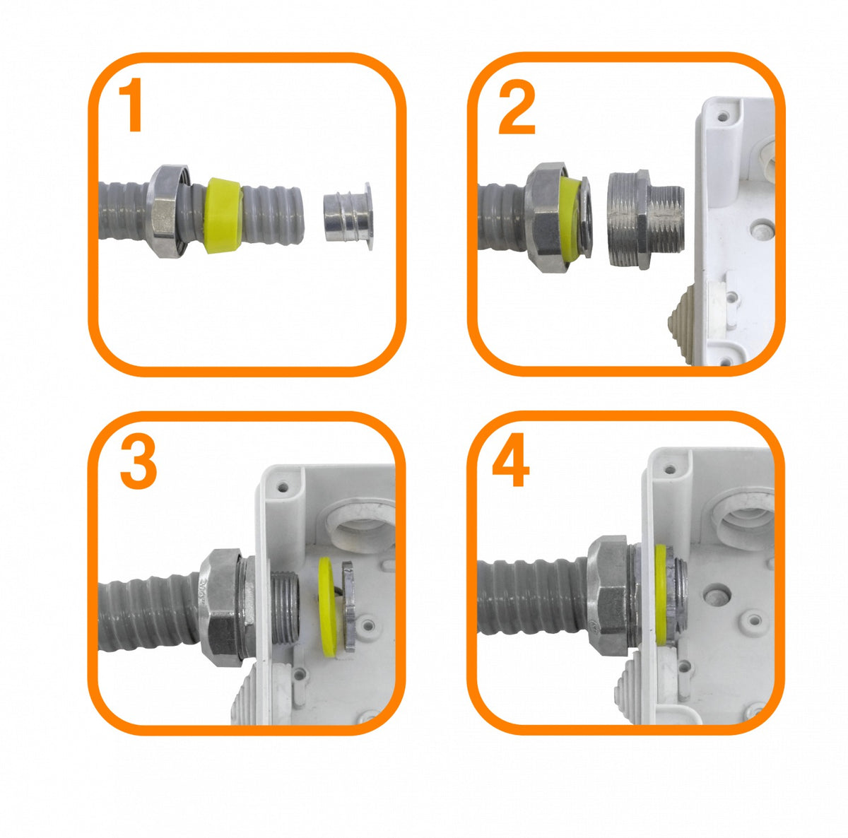 FLEXU-25 Rollo de 30 Metros de Tubería Conduit Metálica Semi-Flexible Recubierta de PVC de 25mm (3/4 de Pulgada)