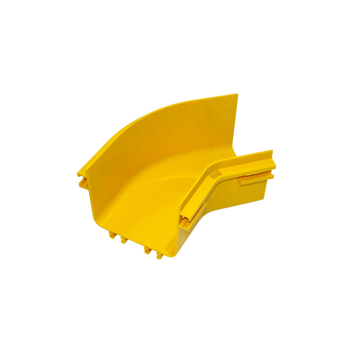 CCA-120-AQ 120x100mm Escuadra 45º Plana Amarilla PC+ABS LSZH Conector Macho