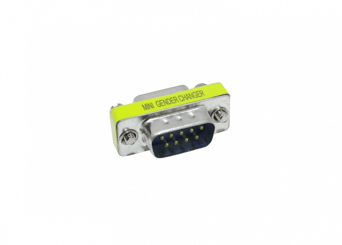 DB9-MH Adaptador de Conexión Serial DB9 Macho a Hembra sin Cable, Modelo DE-09/HM