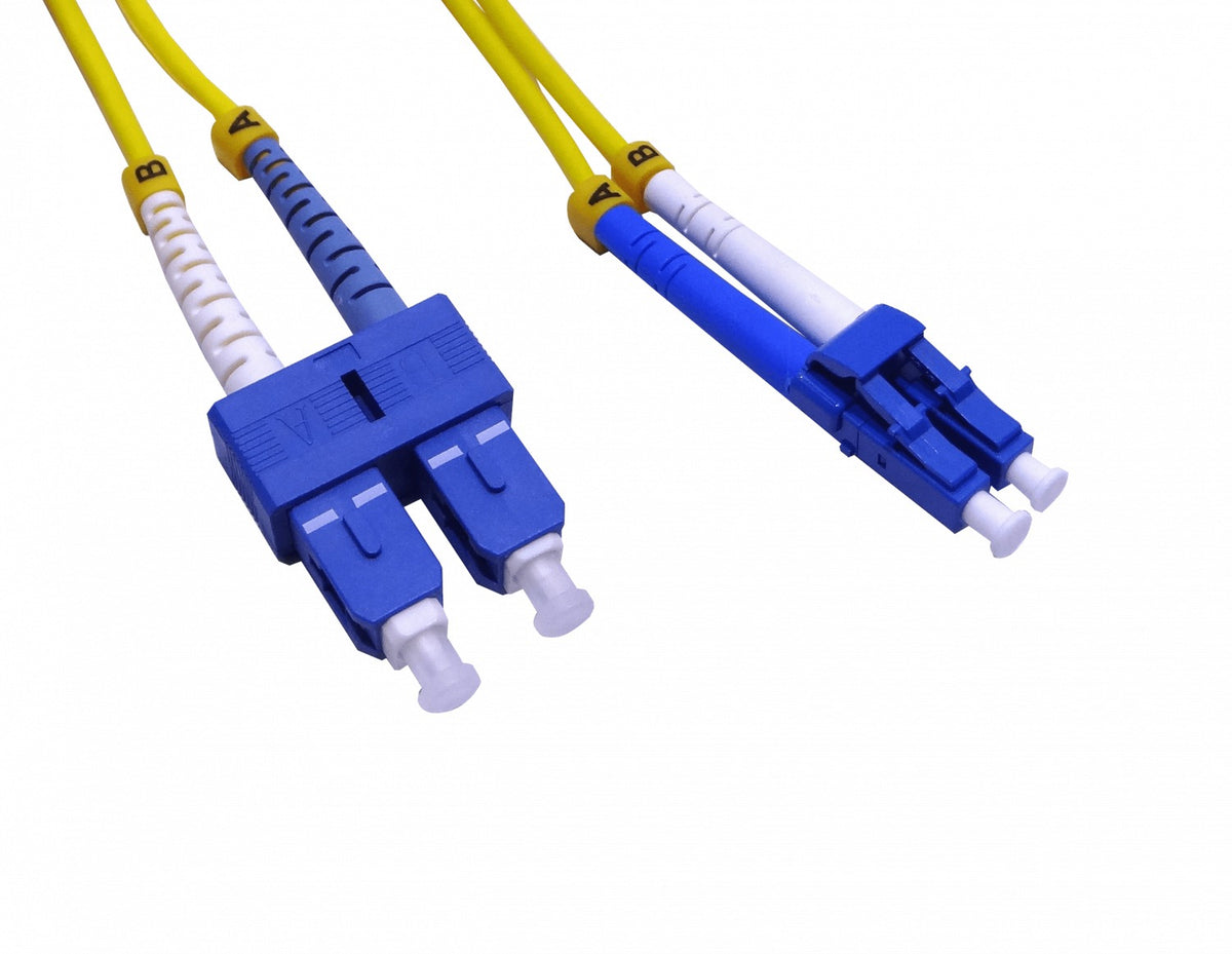 JFSLC1 Cable de Fibra Óptica Dúplex Monomodo SM de 1m LC-SC/UPC 9/125µm 3mm