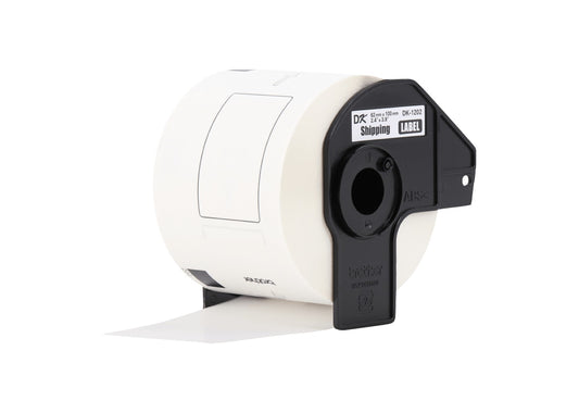 DK1202 BROTHER 62x100mm 300-Etiquetas Adhesivas Papel Blanco para serie-QL