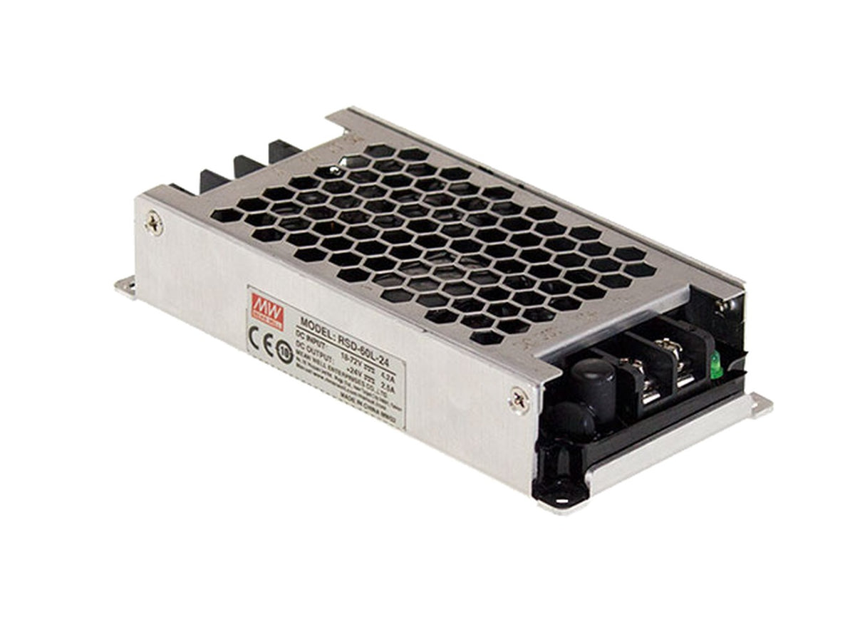 Conversor DC-DC Gabinete ferroviario 60W RSD-60 - 9 a 36VDC - 3.3V