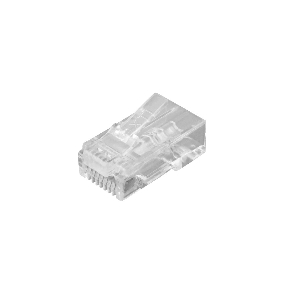 RJ6EZ XINTYLINK Bolsa con 50 Conectores RJ45 CAT6 UTP EZ de 3 Piezas con Orificios Pasantes de 1,1mm