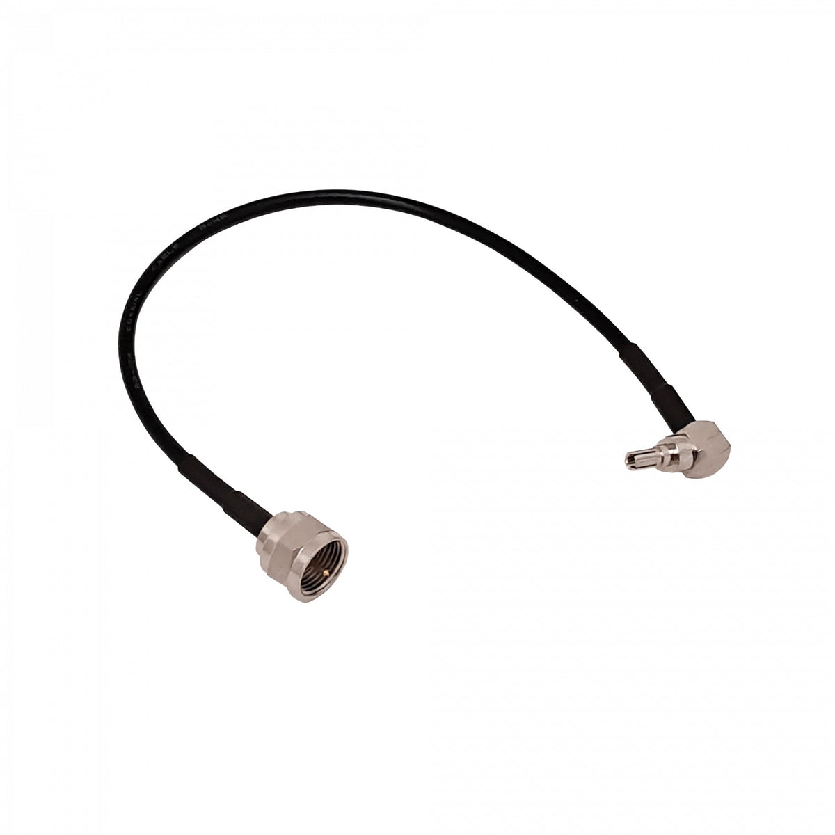 9M1FM CRC9-M-90º a F-Macho RG174 Cable Coaxial 13cm
