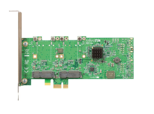 RB14E MIKROTIK TARJETA CONVERTIDORA DE 4 RANURAS MINIPCIE A INTERFAZ PCIe-x1