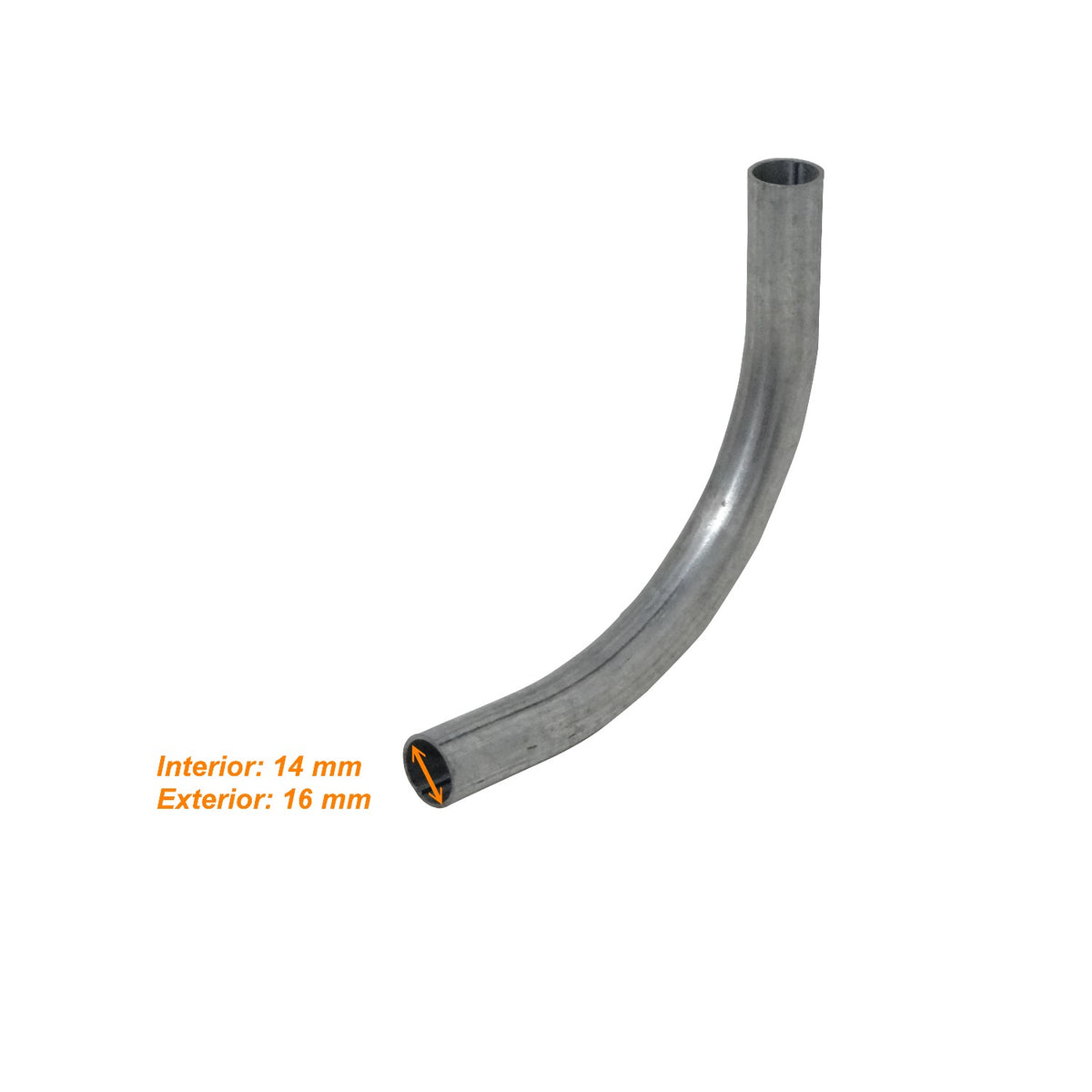EMT16-C 16mm Galvanizado Curva para Tubería Conduit Rígida Metálica