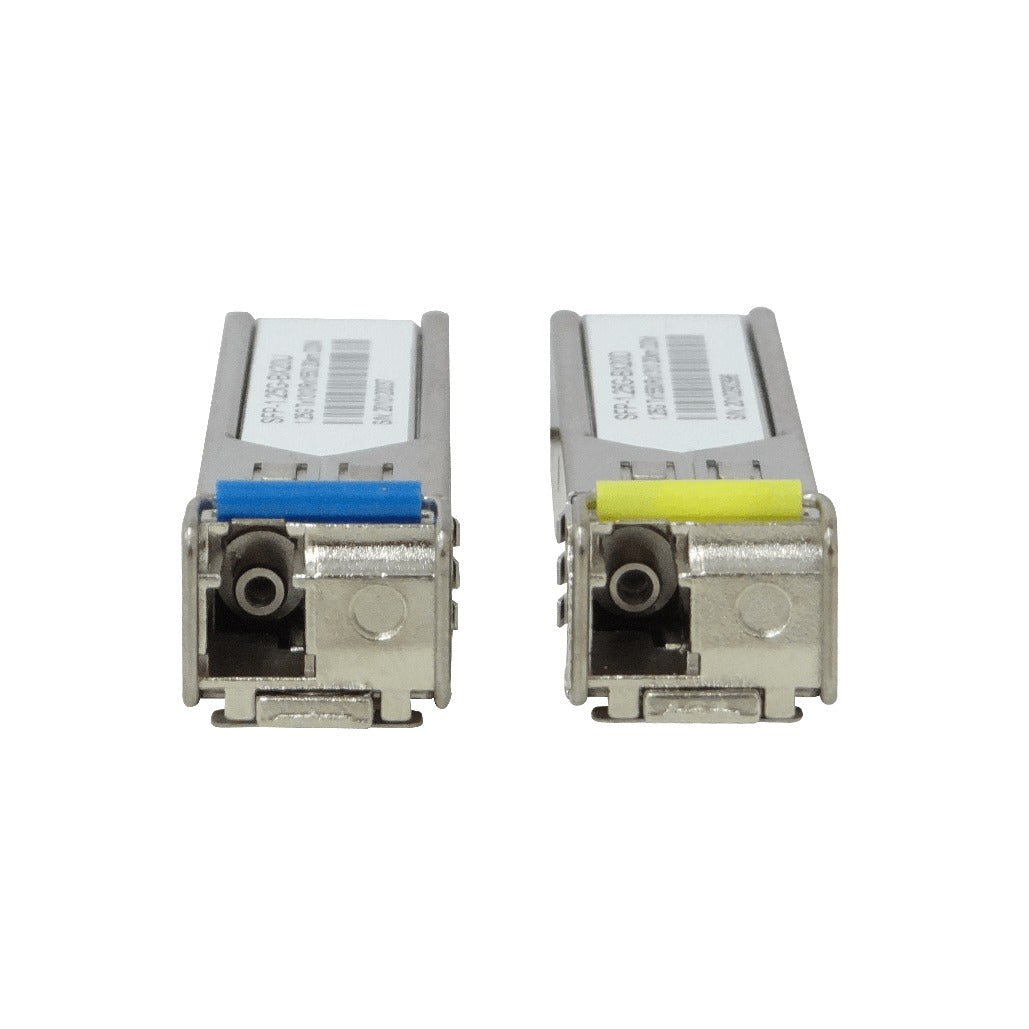 S-3553LC20 Par de transceptores SFP WDM bidireccionales BX20 U+D, 1 canal LC, alcance 20km, 1550nm/1310nm, velocidad 1,25Gbps