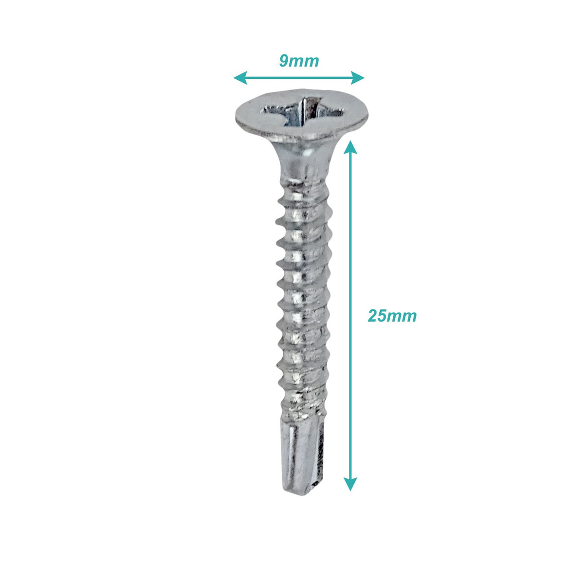 YUS6-08 100-Unidades Tornillo Autoperforante para Yeso-Cartón 6x 1-pulgada Longitud-25mm zincado 651132001