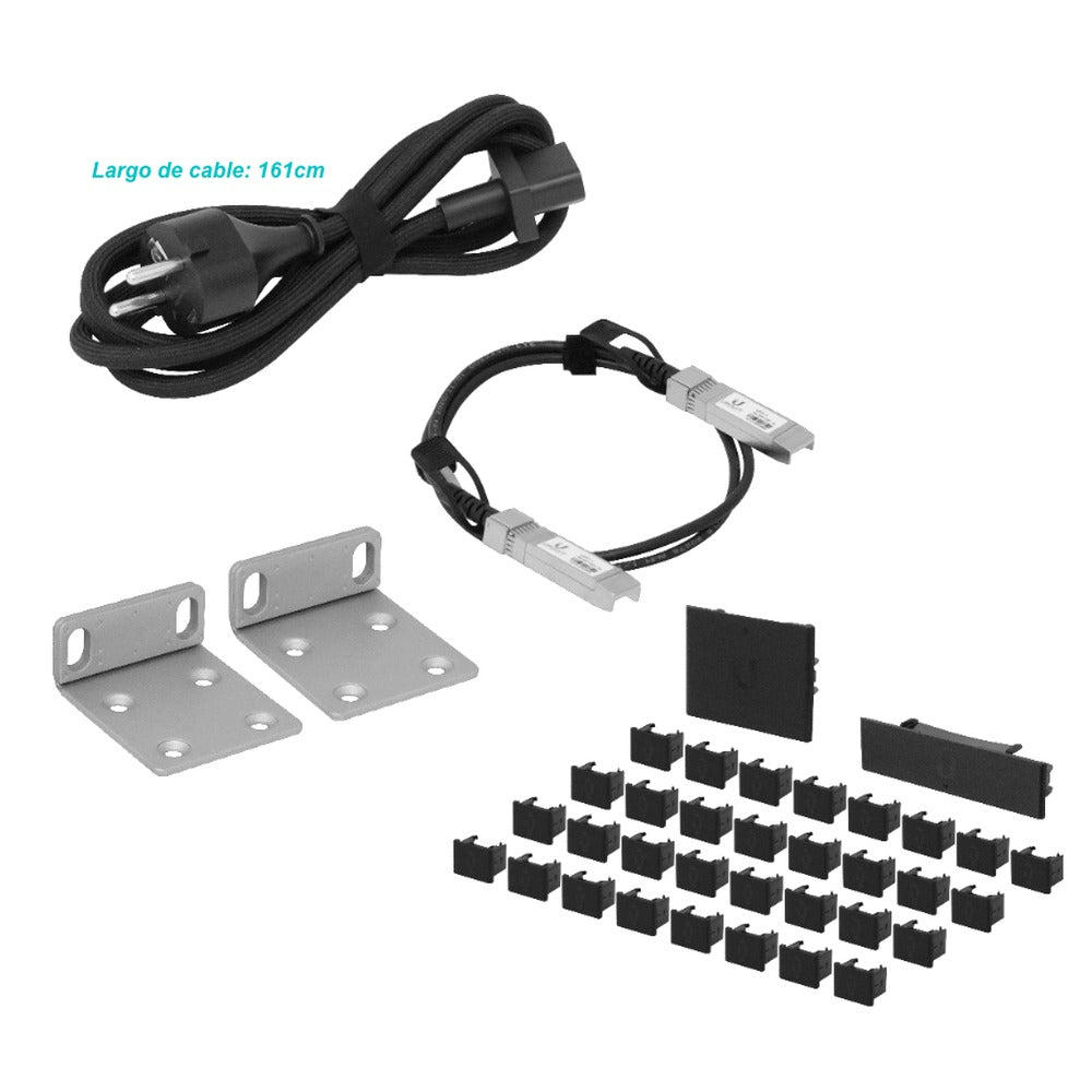 USW-PRO-AGGREG-LIQ Switch de agregación UBIQUITI de segunda mano UniFi con 4 puertos SFP28 y 28 puertos SFP+ de 10G para montaje en rack con administración de capa 3 y alimentación de 100 a 240 V