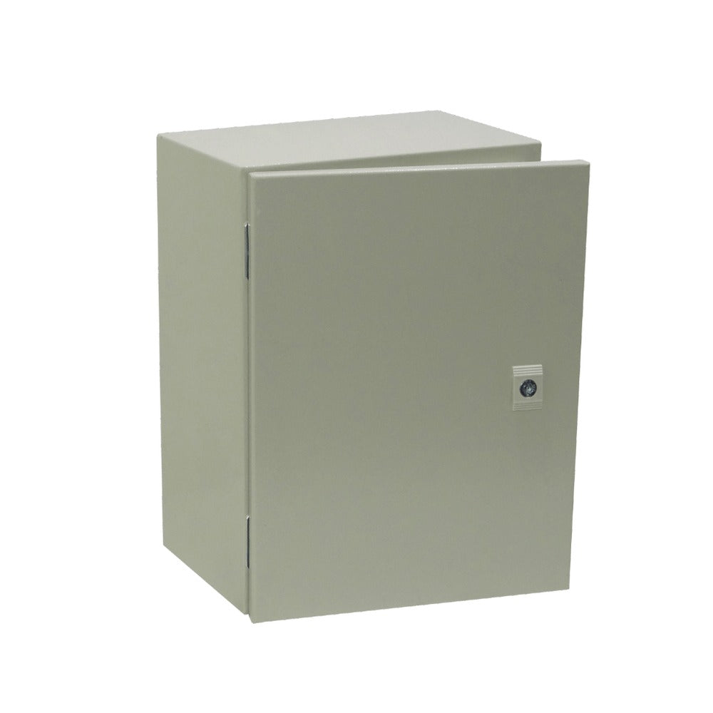 ST3-420 TIBOX 400x300x200mm 1-puerta c/cerradura Gabinete Metálico Tablero IP66 Beige