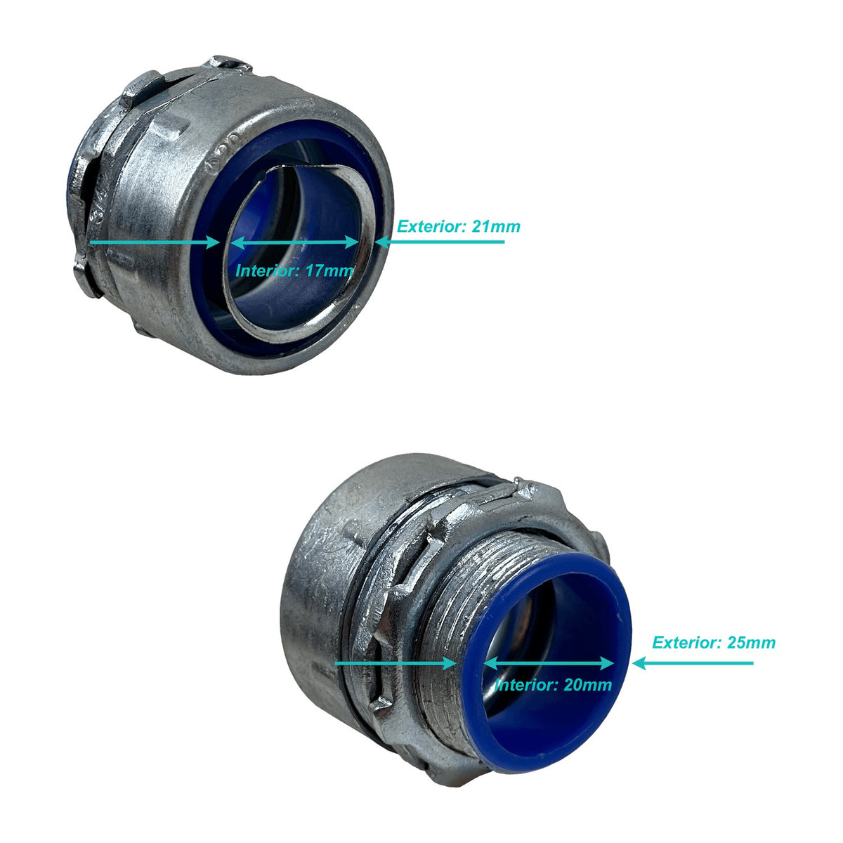 M34-SA Metálico 20 mm 3/4" Prensaestopas para flexible con aislamiento IP65
